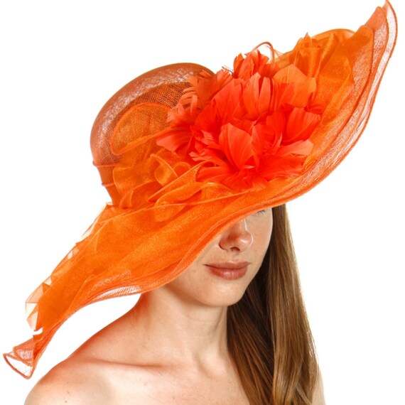 Organza Layer Soft Sinamay Dress Hat