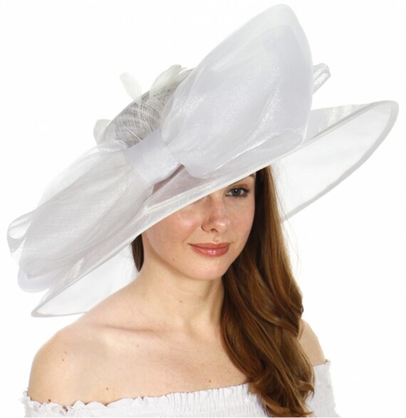 Big Bow Sinamay and Organza Dress Hat