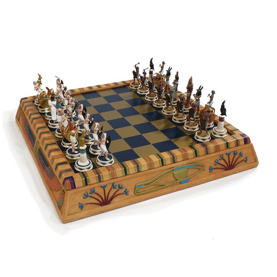 Deluxe One-of-a-kind Isis Chess Game Set