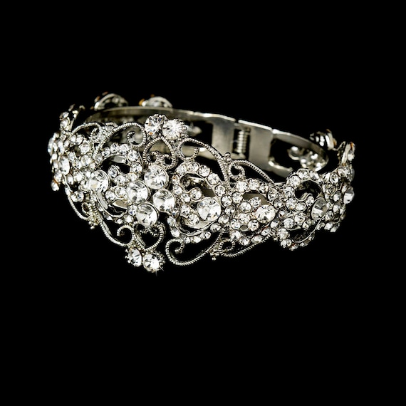 Silver Handmade Vintage Bridal Bracelet