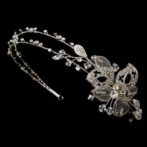 Crystal Wedding Side Ornament Headband