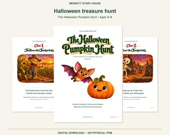 The Halloween Pumpkin Hunt – Indoor Treasure Hunt for Kids Ages 5-8 (Digital Download)