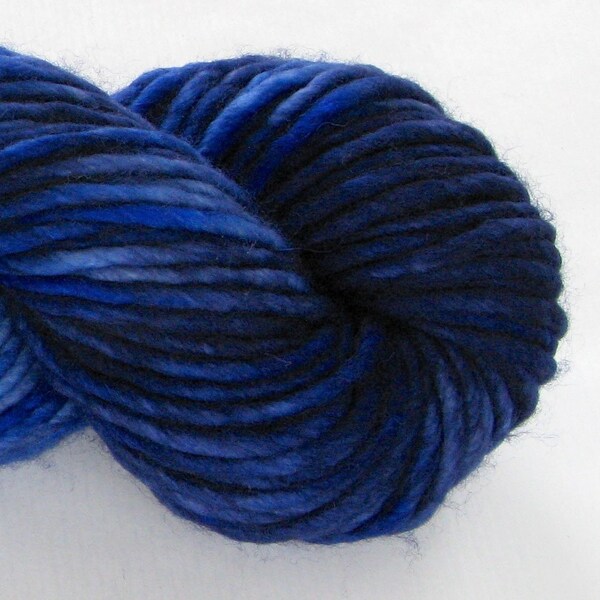 Hand Dyed Bulky Yarn - Frances (Leaky Bic Pen)