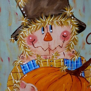 Scarecrow sign,Scarecrow painting,handpainted wood sign,wood Thanksgiving sign,harvest sign,pumpkin sign,Thanksgiving decor