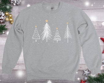 Christmas Trees Crew Neck Sweater