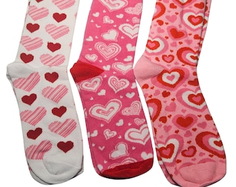 Chaussettes Saint Valentin Coeurs taille unique