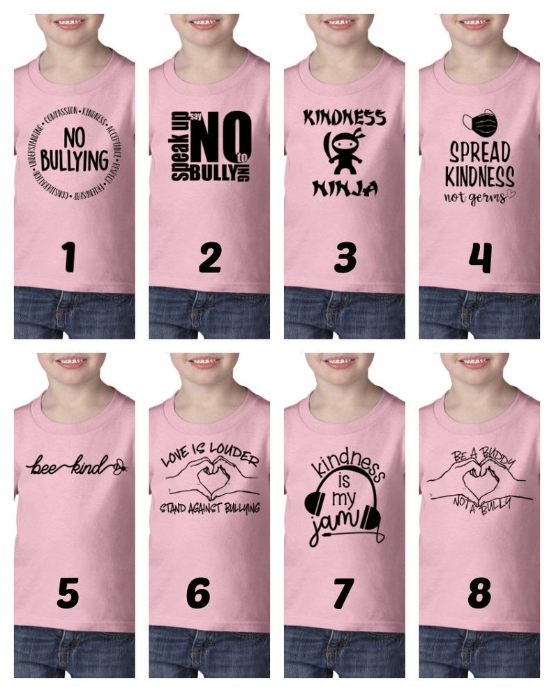 Pink Shirt Day No bullying Feb 28th Be Kind Toddler image 1