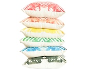 Große Fischgrät Kissenbezug, große gestreifte Aquarell bedruckten Kissen