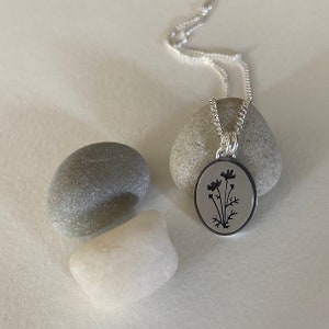 October Birth Flower: Cosmos Pendant