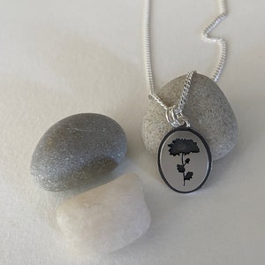 November Birth Flower: Chrysanthemum Pendant