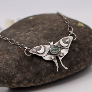 Celestial Luna Moth Necklace
