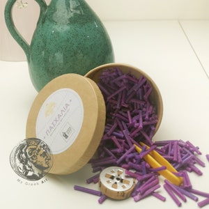 Doftande vekar för ortodoxa vakoljelampor, i 9 olika dofter, 50gr, vekeflöte för vakoljelampa och pincett