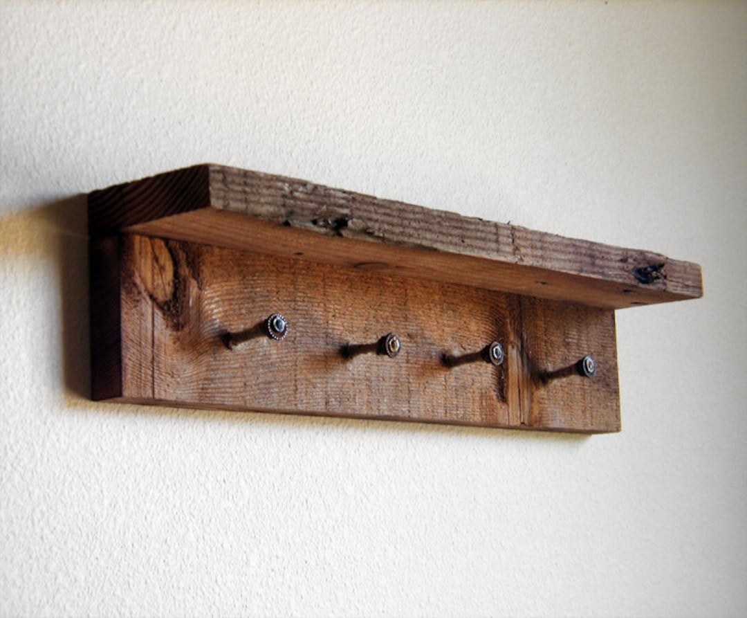 Natural Wood Short Boot Hooks