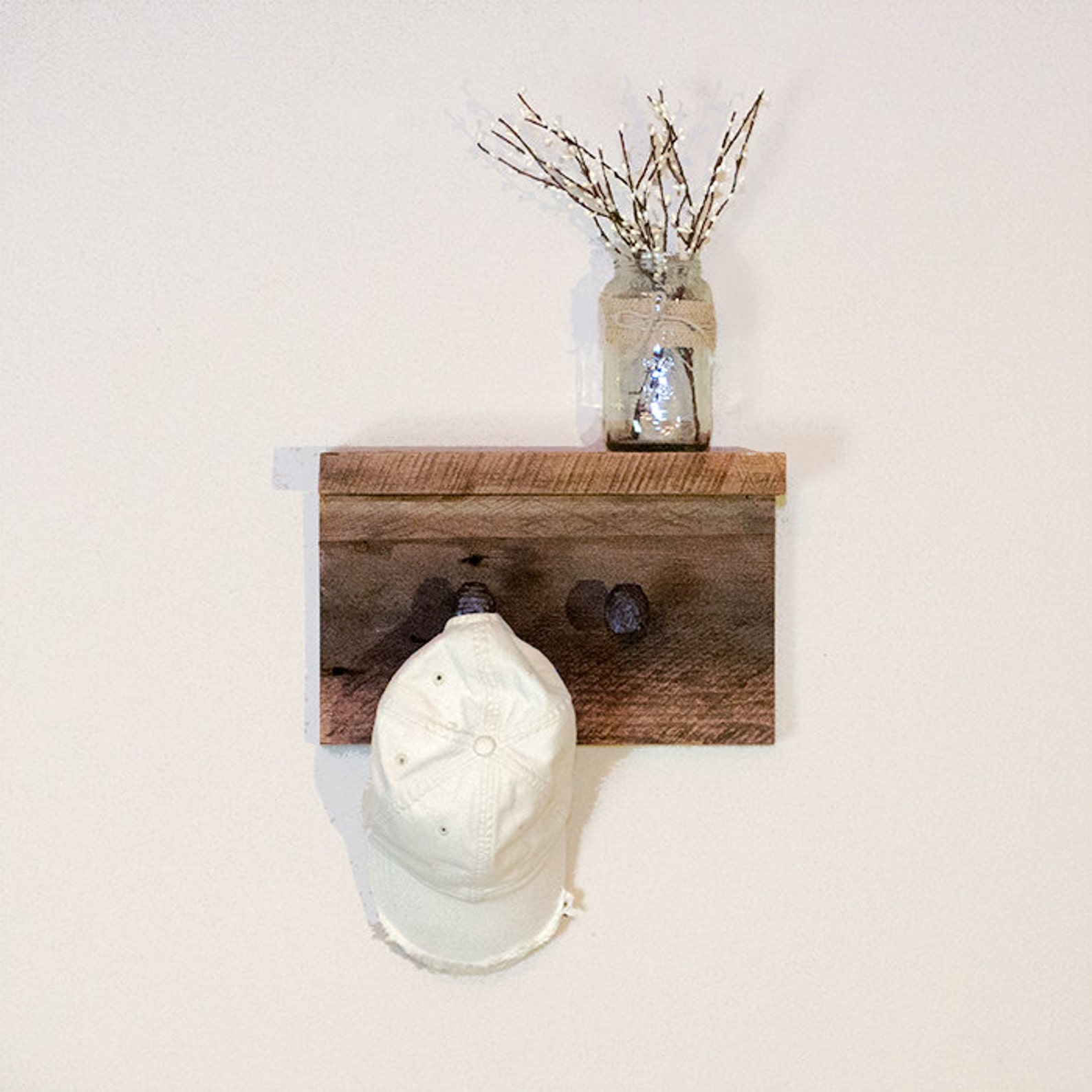 Rustic wall rack coat rack with railroad spikes reclaimed Etsy