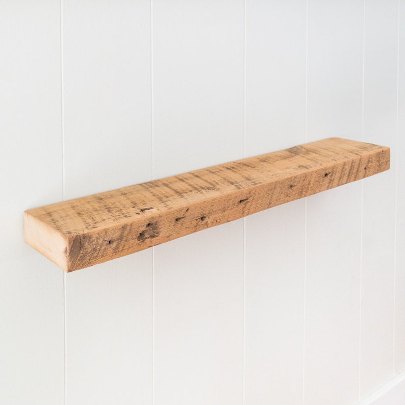 Barn Wood Shelf Reclaimed Floating Shelves Rustic Farmhouse Etsy