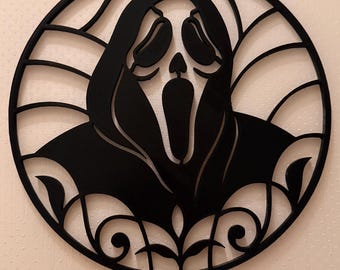 Ghostface Faux "Stained Glass" Oval Panel