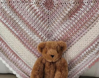 Feather Stitch Baby Blanket Crochet Pattern: 40" Crib Lapghan (PDF Pattern)
