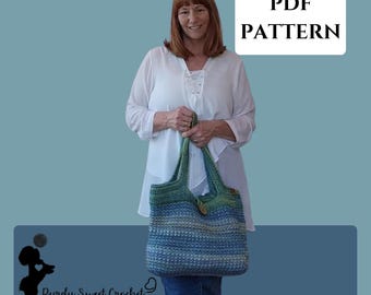 Abacos Tote - DIY Crochet Shoulder Bag PATTERN (PDF Download)