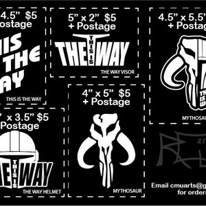 Mandalorian theme stickers