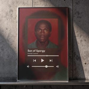 Affiche de Daniel Caesar, Fils de Spergy, Cadeau pour les mélomanes, Affiche de pochette d'album, Impressions de haute qualité, Cadeau musical, Affiche de rap