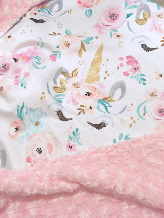 unicorn baby blanket
