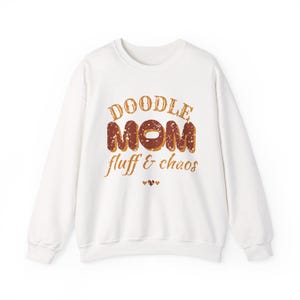 Doodle Mom Crewneck Sweatshirt, Pet Lover Pullover, Pet Parent Gift, Unisex Fit