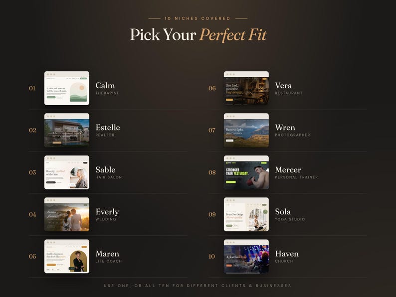 Website Template Bundle, 10 Small Business Websites, Therapist, Realtor ...