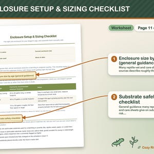Bearded Dragon Care Sheet Printable, Beardie Care Planner, Feeding Schedule, Weight Tracker, Reptile Care Log, Safe Foods Chart image 5