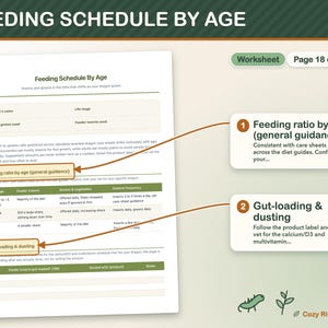 Bearded Dragon Care Sheet Printable, Beardie Care Planner, Feeding Schedule, Weight Tracker, Reptile Care Log, Safe Foods Chart image 6