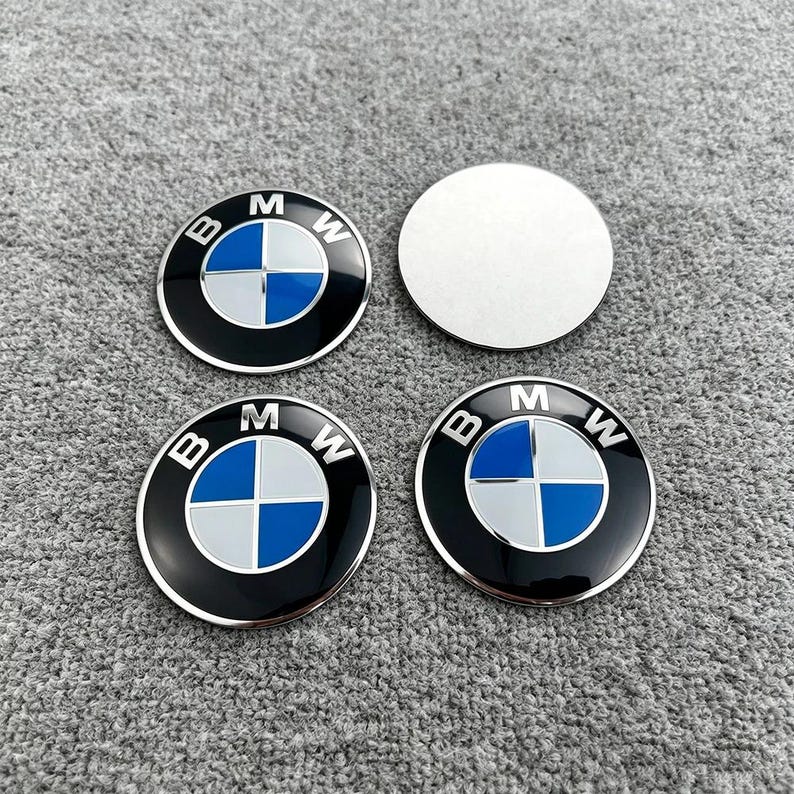BMW Wheel Center Cap Stickers 56mm 60mm 65mm, Aluminum Hub Badge Decals ...