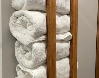 Bathroom Towel Rack, floating shelf, bath towels, bathroom shelf, housewarming gift, anniversary gift, towel organizer, gift for mom