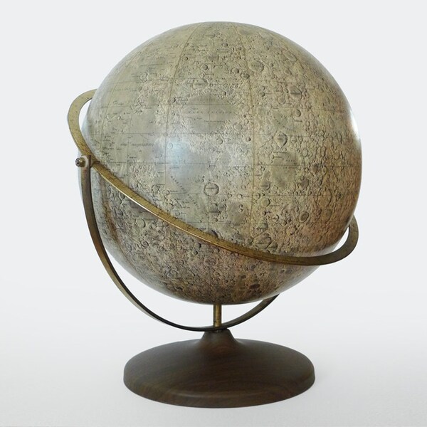 Reserved: Vintage Visual Relief Lunar Globe 16" by Denoyer-Geppert for NASA