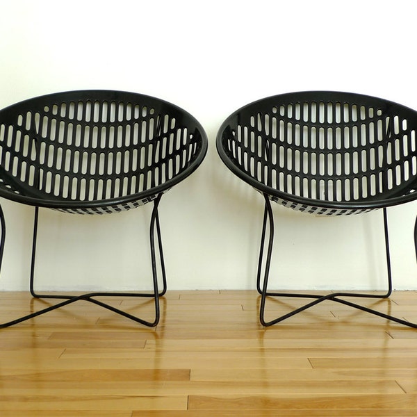 On Hold: Vintage Black Solair Chairs - Mid Century, Modern