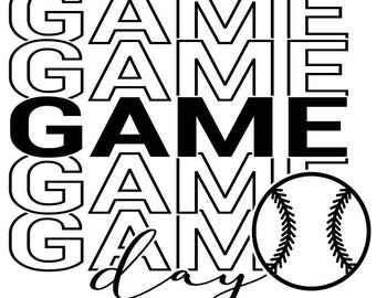 Game Day - Baseball/Softball SVG