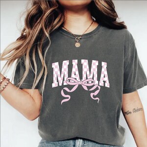 Checkered Girl Mama PNG