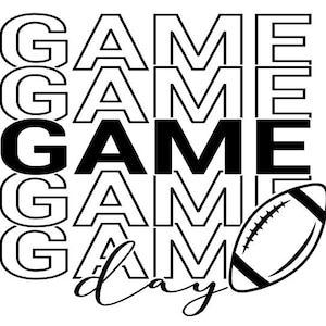 Game Day Football SVG