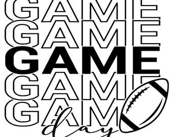 Game Day Football SVG
