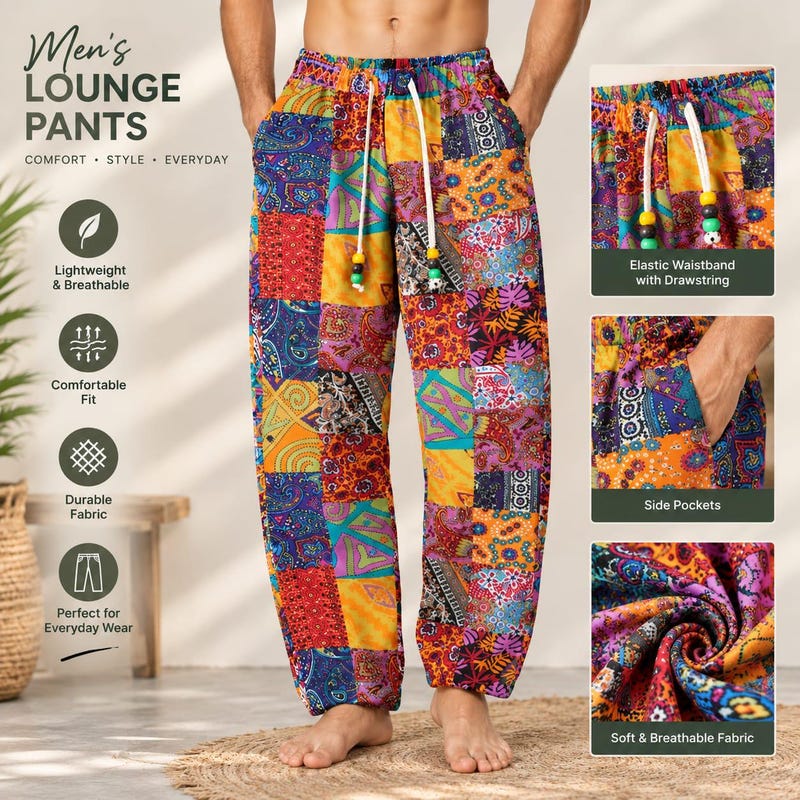 Bohemian Style Trousers - Etsy