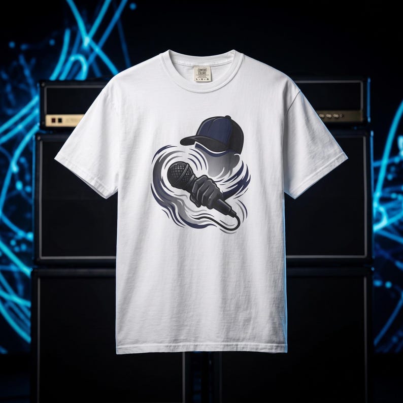 Microphone Singer T-shirt, Vocalist Mic Graphic Tee - Etsy