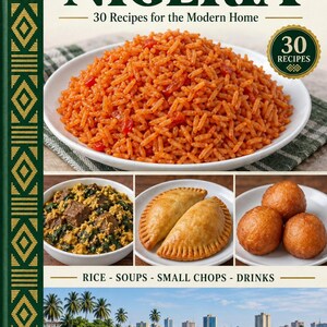 Actual cover of the A Taste of Nigeria PDF cookbook.