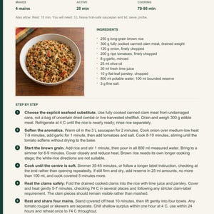 Actual PDF page 13 from A Taste of Guinea-Bissau: Brown-Rice and Clam Brindji recipe page.