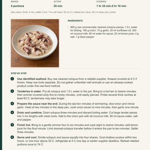 Actual PDF page 13 from A Taste of Samoa: Faiai Fe'e Home Pot recipe page.
