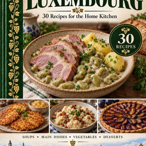 Actual cover of the A Taste of Luxembourg PDF cookbook.