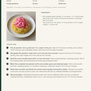 Actual PDF page 6 from A Taste of Dominican Republic: Mangu with Vinegar Onions recipe page.