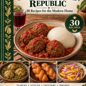 Actual cover of the A Taste of Central African Republic PDF cookbook.