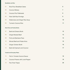 Actual PDF page 3 from A Taste of Madagascar: Contents, page 1.