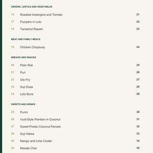 Actual PDF page 4 from A Taste of Fiji: Contents, page 2.