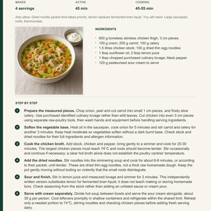 Actual PDF page 6 from A Taste of Moldova: Chicken & Noodle Zeama recipe page.