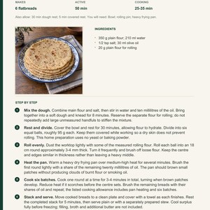 Actual PDF page 6 from A Taste of Libya: Thin Skillet Flatbreads recipe page.