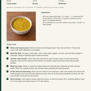 Actual PDF page 13 from A Taste of Guyana: Guyanese Dhal recipe page.